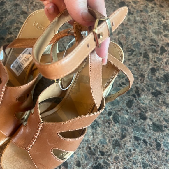 UGG heel sandals strappy SZ 10 NWT - Picture 3 of 11